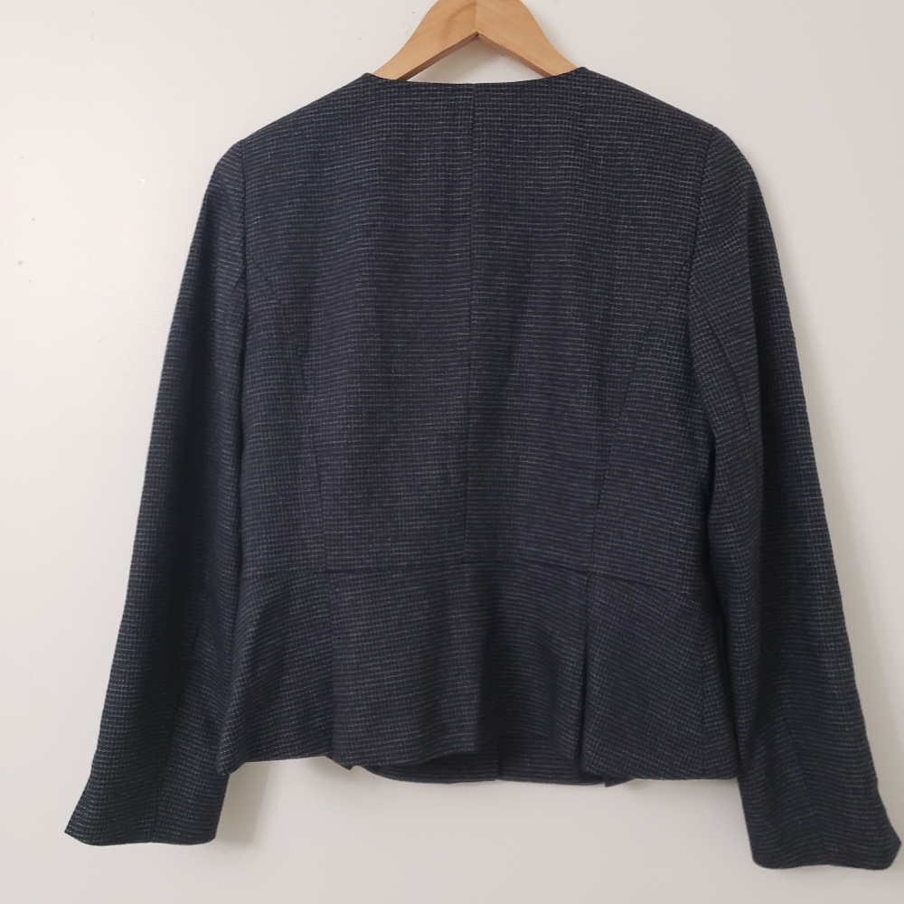 Ann Taylor Navy Black Women's Jacket Top Size 8 - Picture 9 of 11